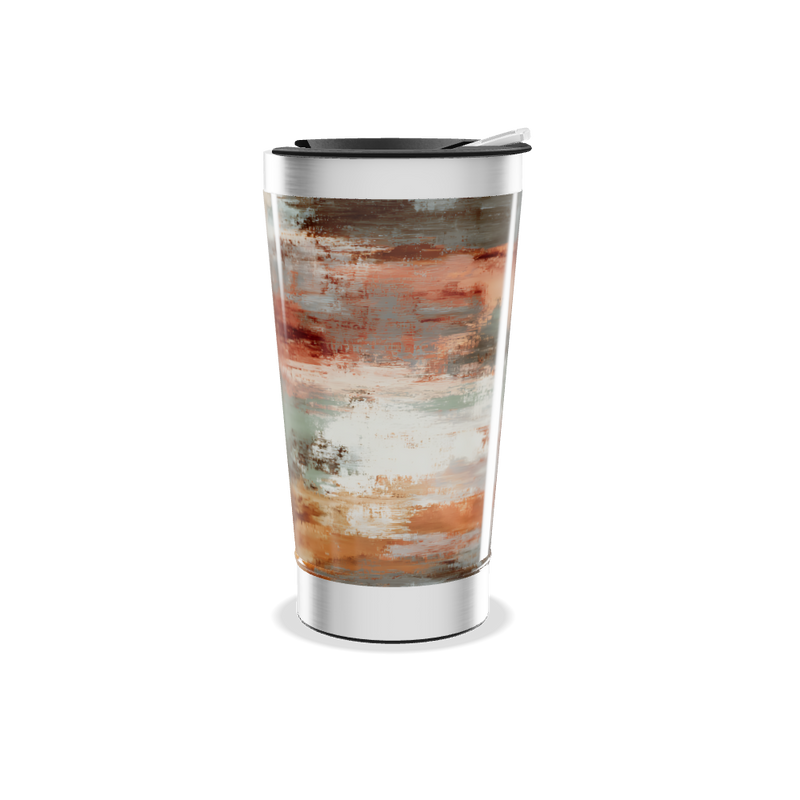 Copo Térmico - Estampa Abstrata Colorida