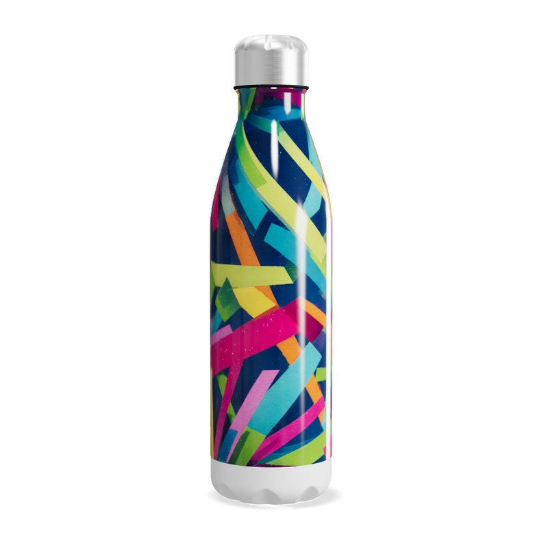 Garrafa Inox - Colorida com Estampa Vibrante