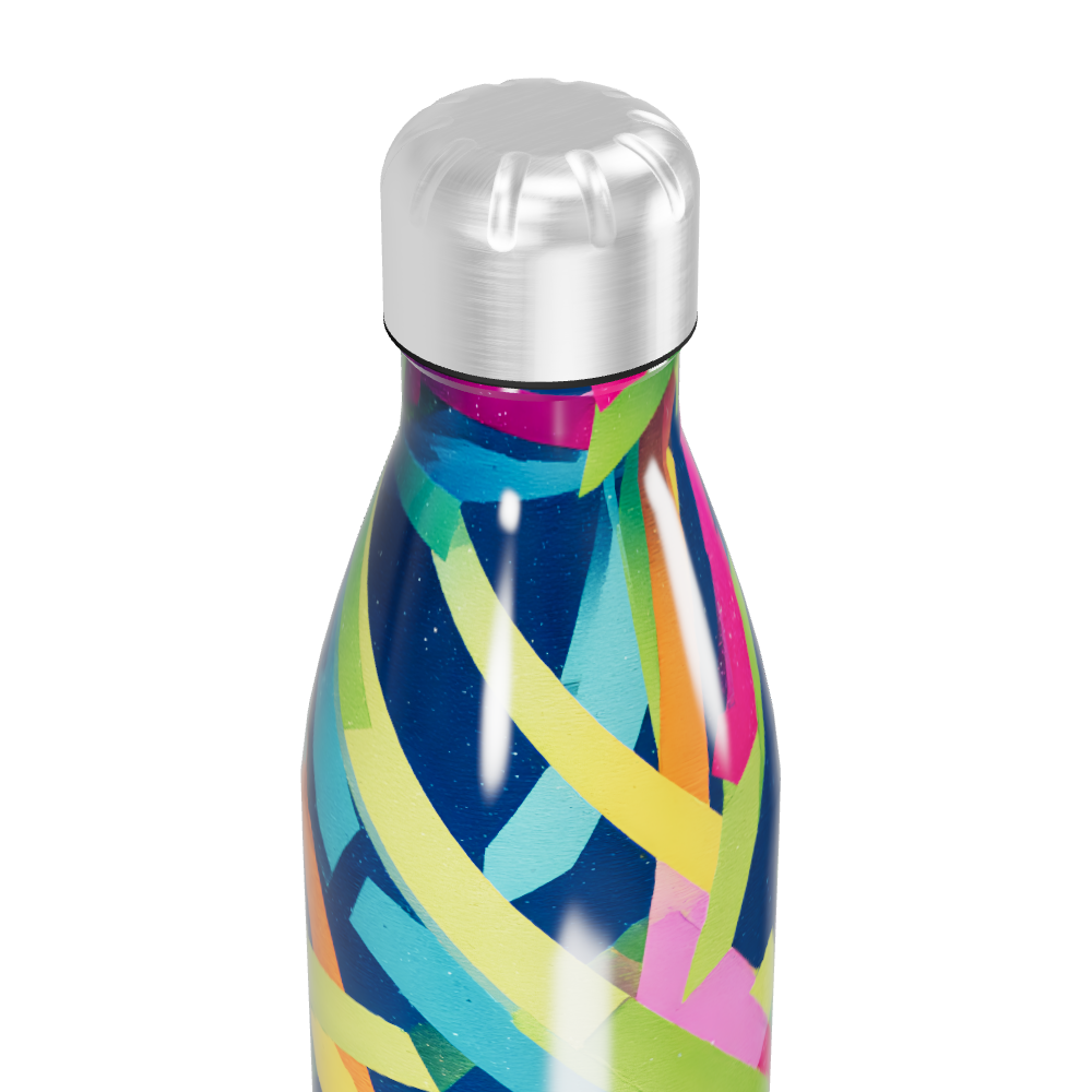 Garrafa Inox - Colorida com Estampa Vibrante