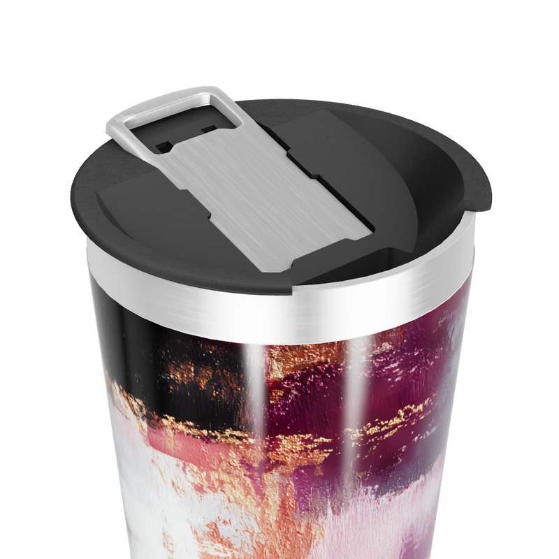 Copo Térmico - Estampa Abstrata Colorida