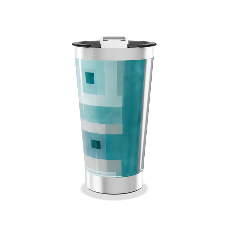 Copo Térmico - Azul com Geometria