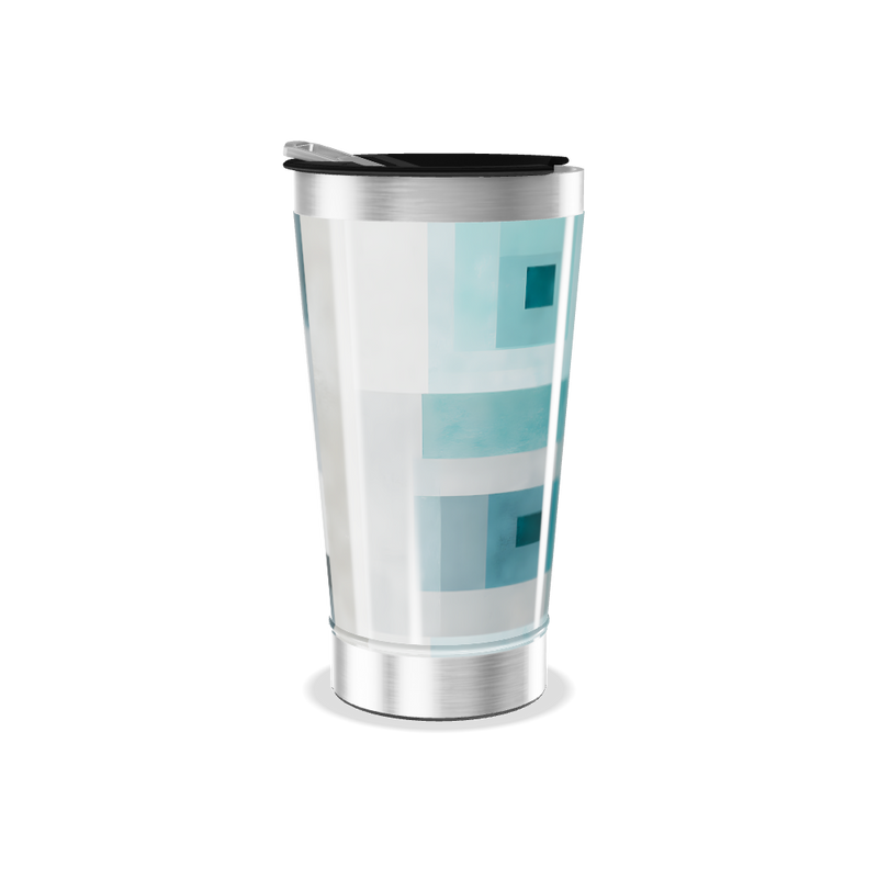 Copo Térmico - Azul com Geometria