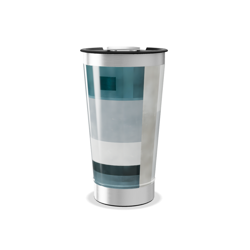 Copo Térmico - Azul com Geometria