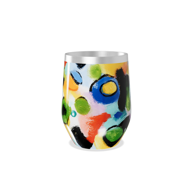 Copo Térmico Slim - Estampa Colorida Abstrata