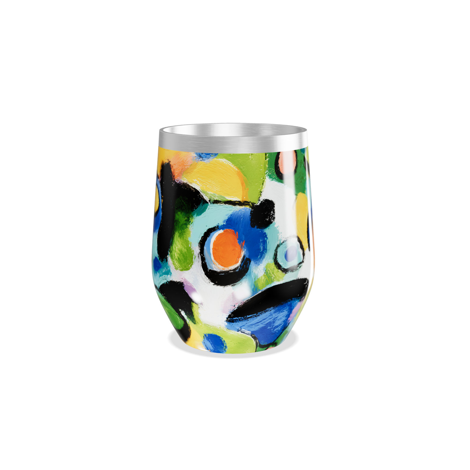 Copo Térmico Slim - Estampa Colorida Abstrata