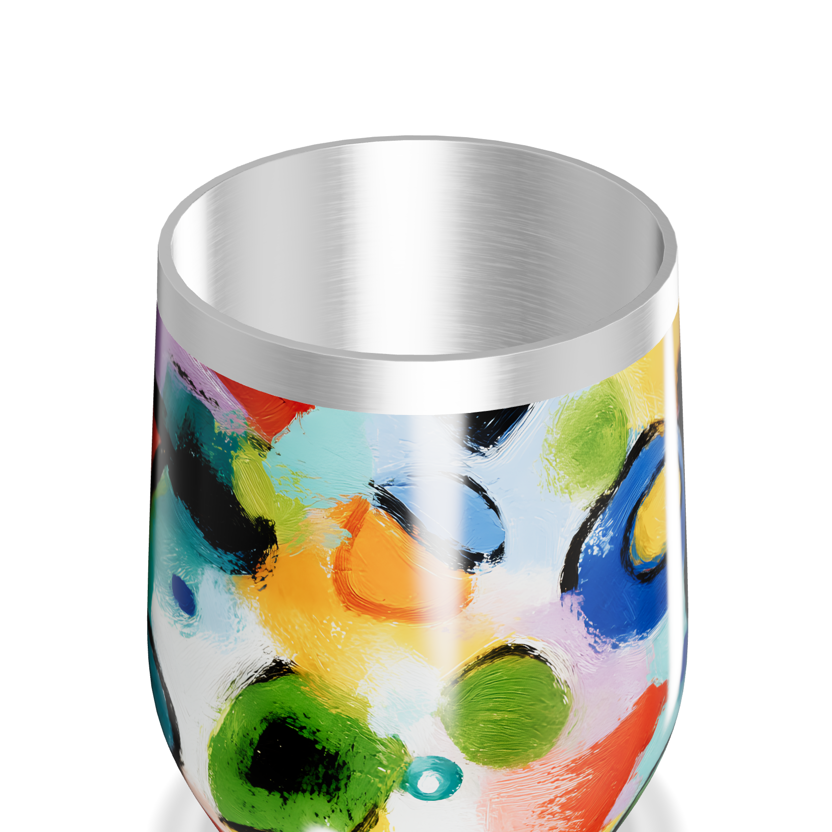 Copo Térmico Slim - Estampa Colorida Abstrata