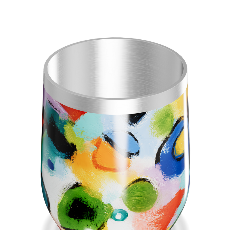 Copo Térmico Slim - Estampa Colorida Abstrata