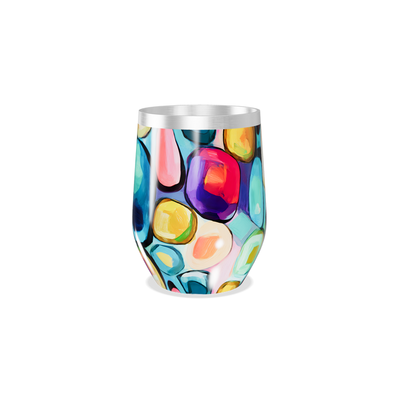 Copo Térmico Slim - Estampa Colorida Abstrata