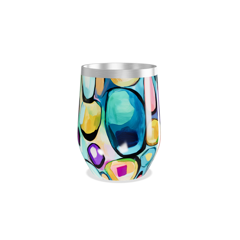 Copo Térmico Slim - Estampa Colorida Abstrata