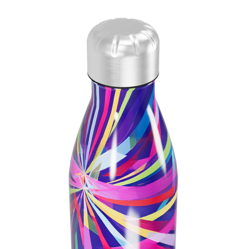 Garrafa Inox - Estampa Colorida Abstrata