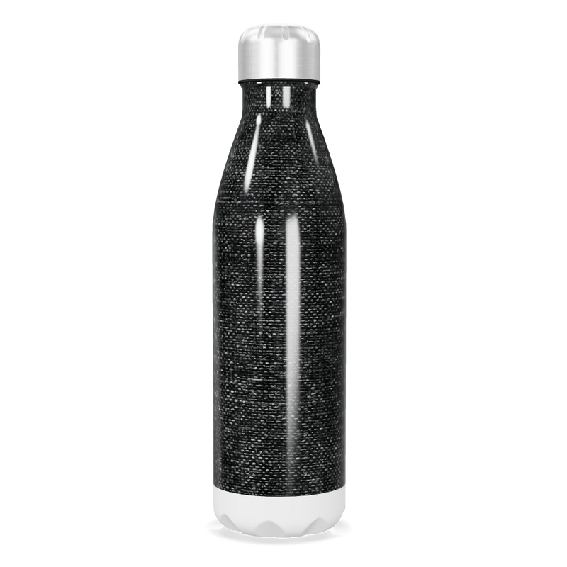 Garrafa Inox - Preta com textura elegante