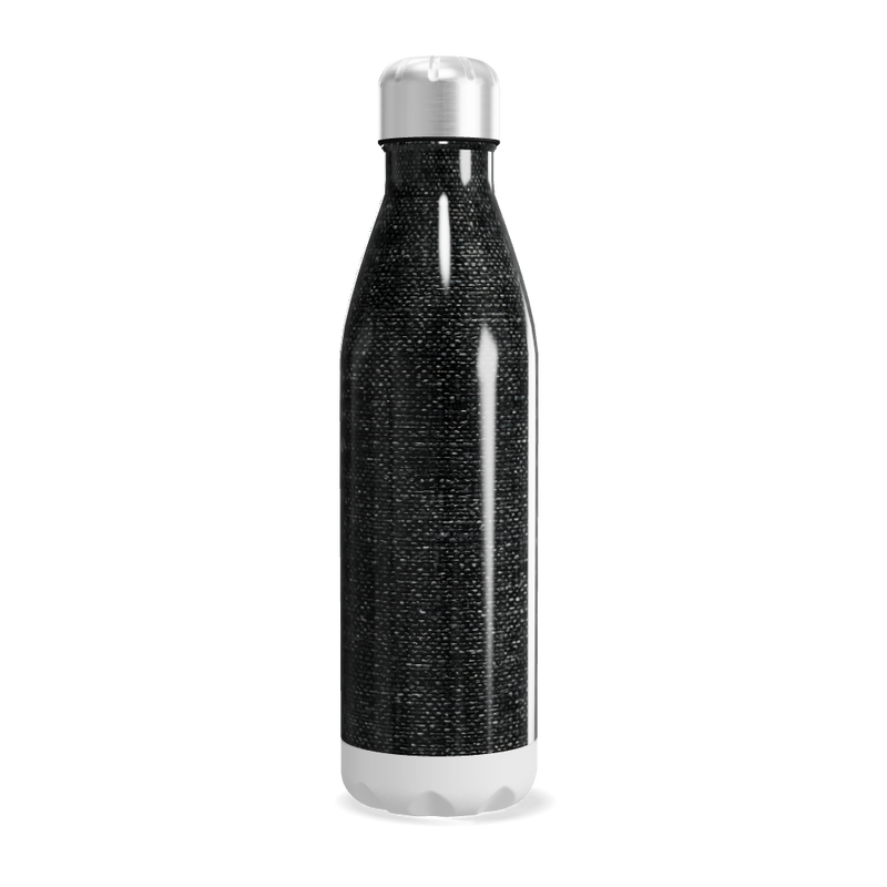 Garrafa Inox - Preta com textura elegante