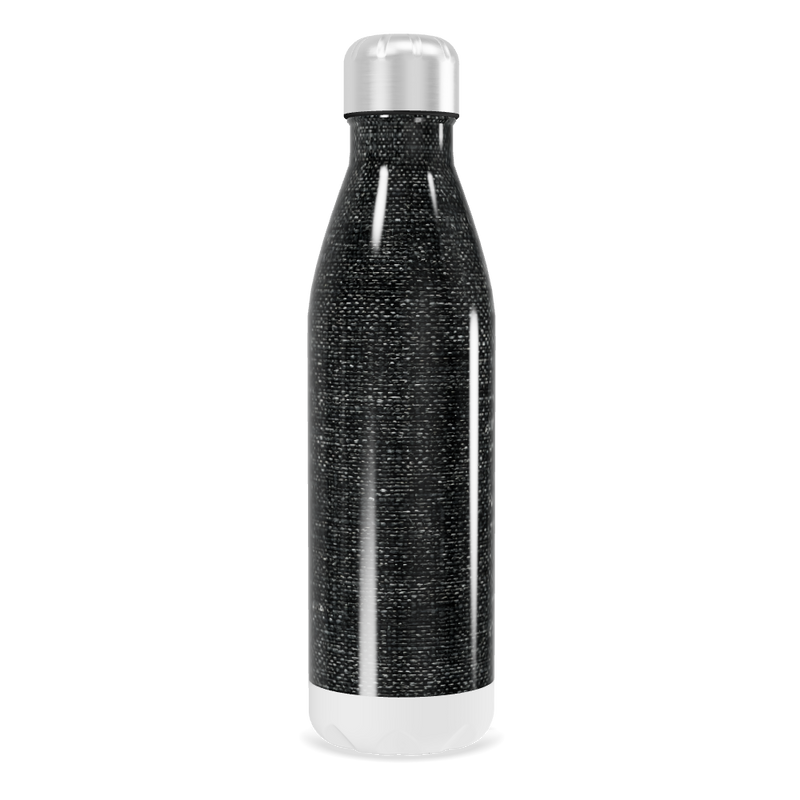 Garrafa Inox - Preta com textura elegante