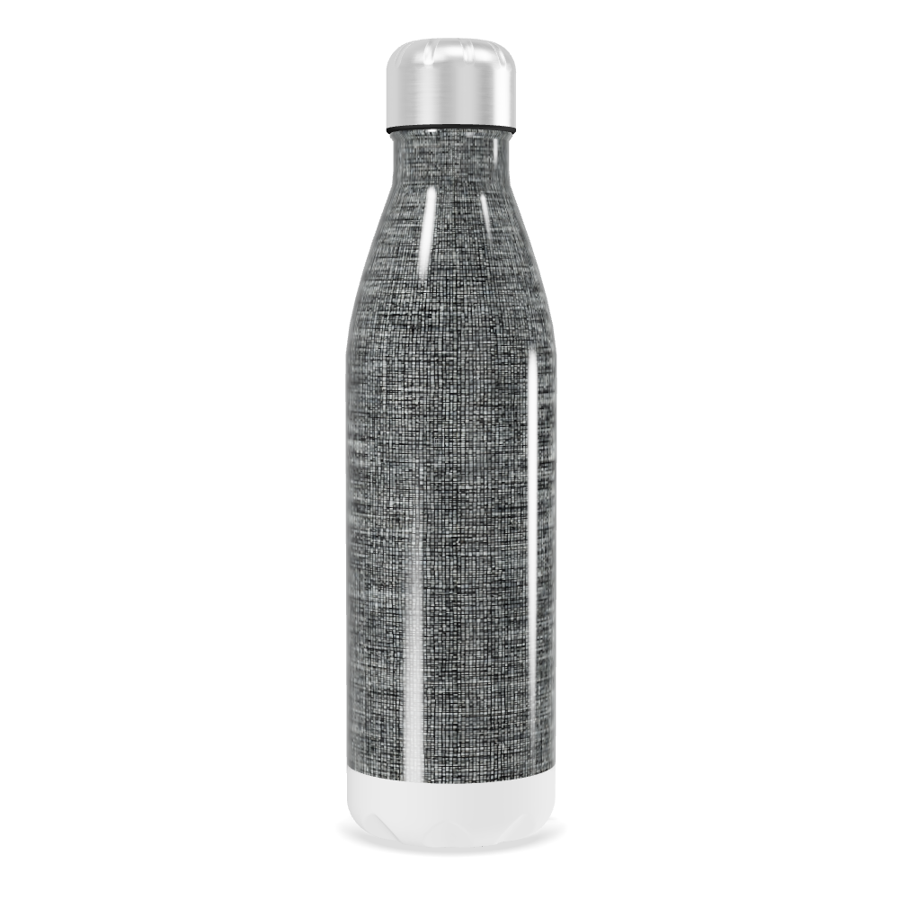 Garrafa Inox - Estampa Texturizada Cinza