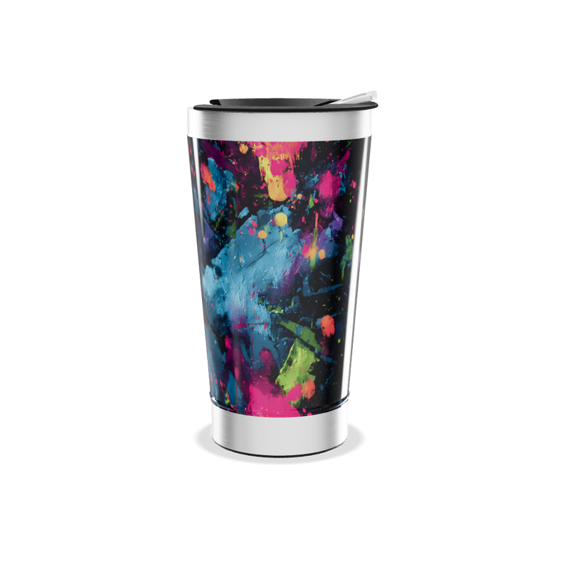Copo Térmico - Colorido Abstrato Inox