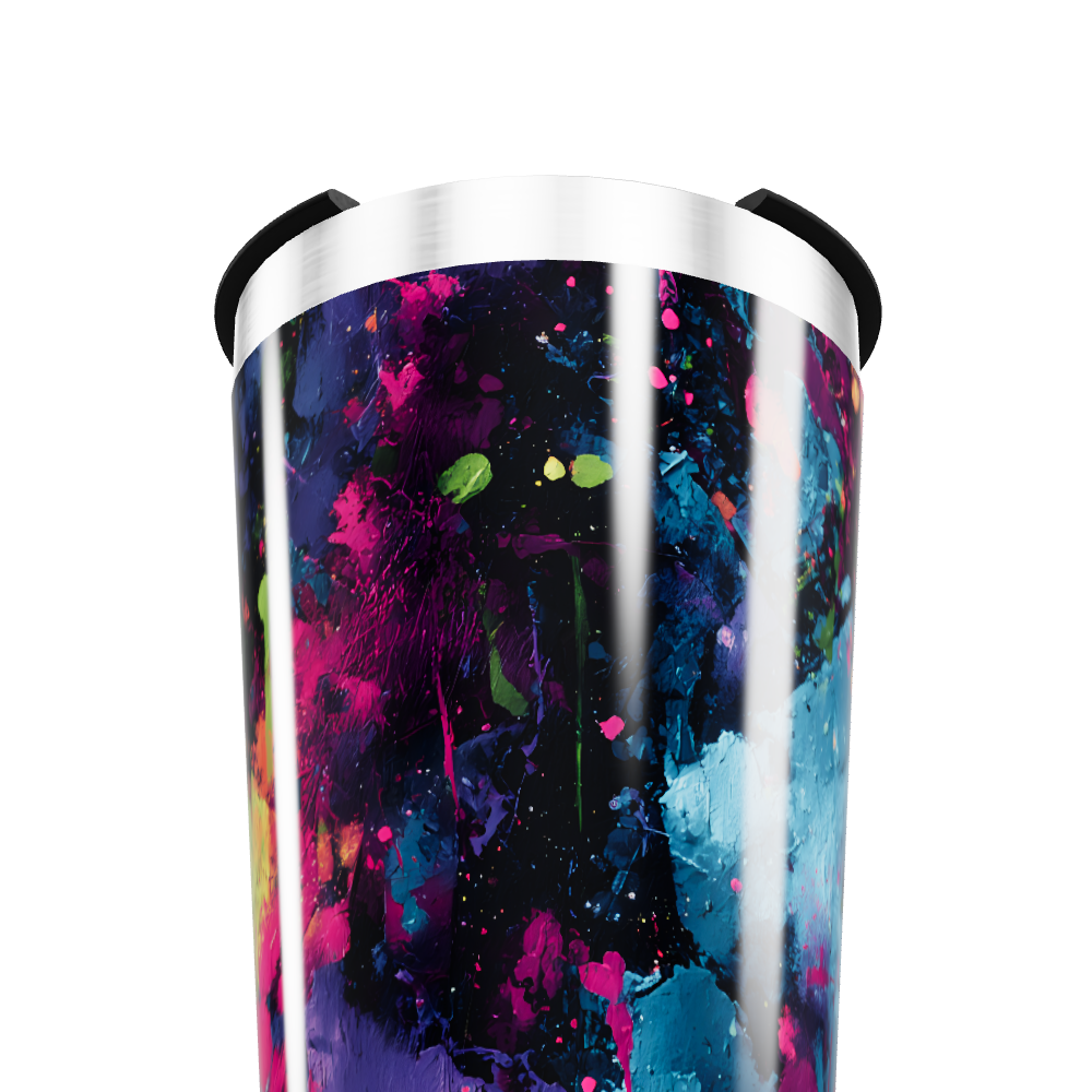 Copo Térmico - Colorido Abstrato Inox