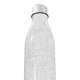 Garrafa Inox - Branca com Tampa Prateada