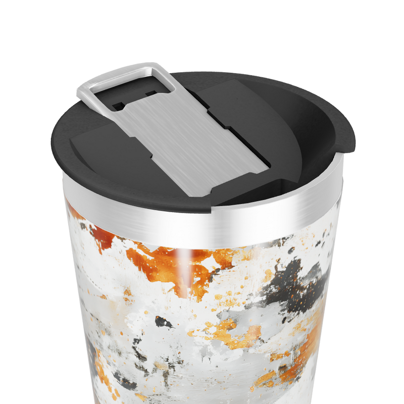 Copo Térmico - Estampa Abstrata Metalizada