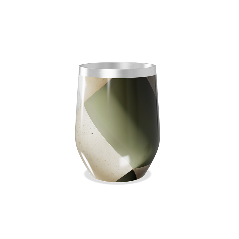 Copo Térmico Slim - Verde Abstrato Metalizado