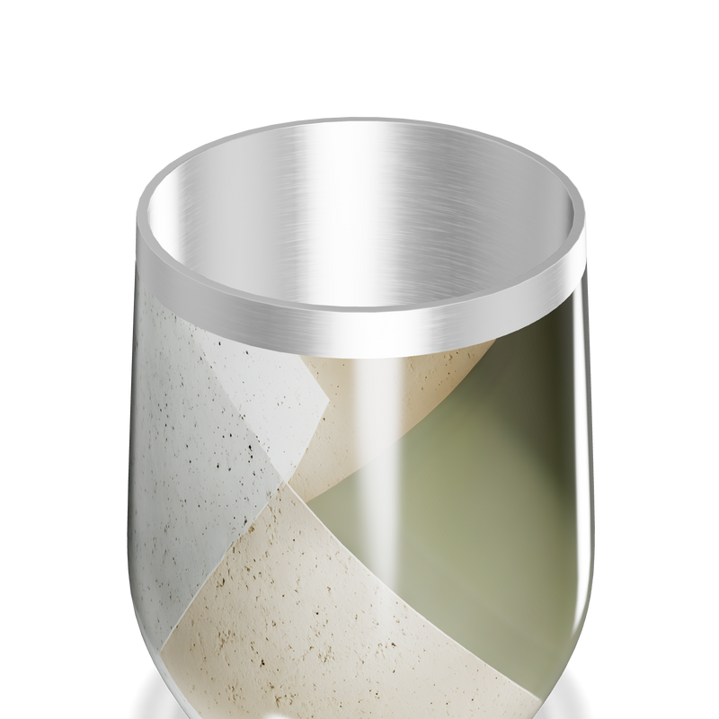 Copo Térmico Slim - Verde Abstrato Metalizado