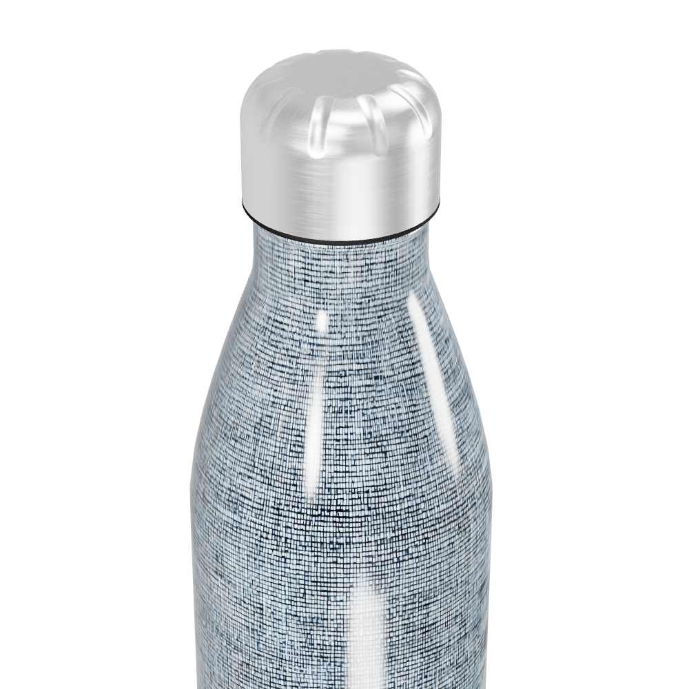 Garrafa Inox Azul Texturizada 500ml