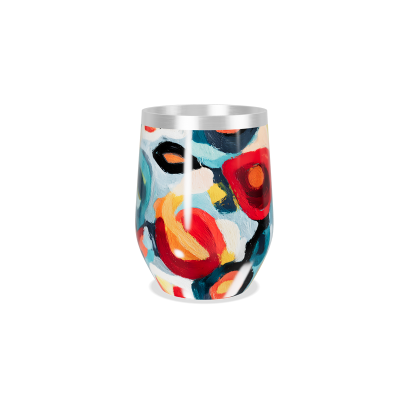 Copo Térmico Slim - Estampa Colorida Abstrata