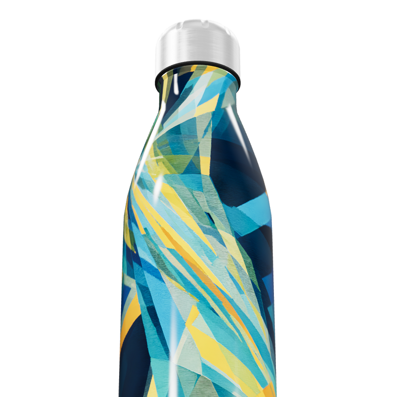 Garrafa Inox - Estampa Geométrica Colorida