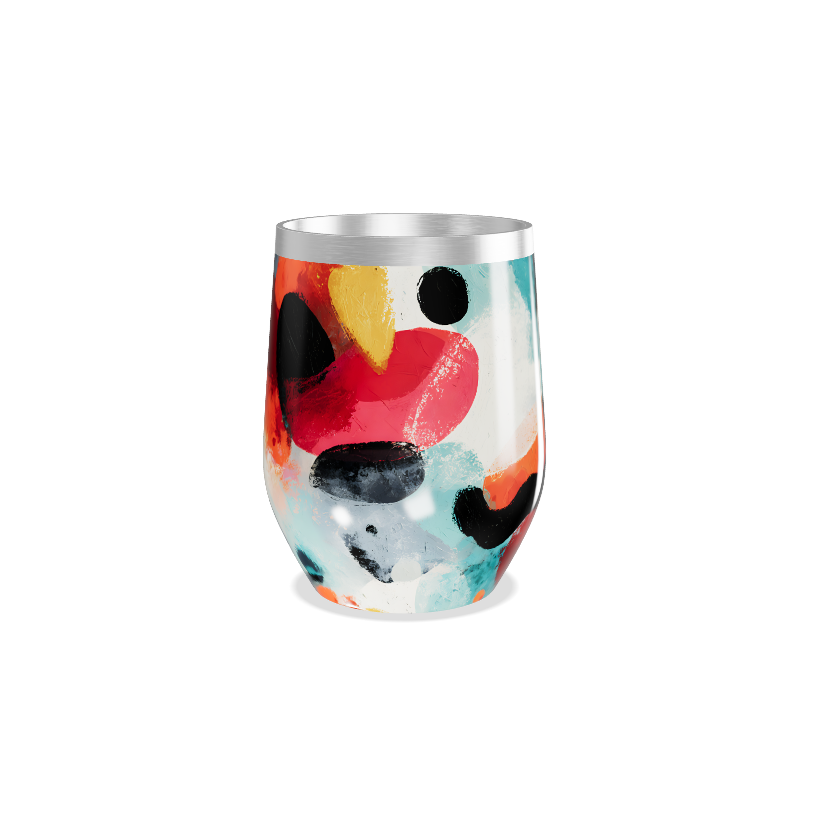 Copo Térmico Slim - Abstrato Colorido Inox