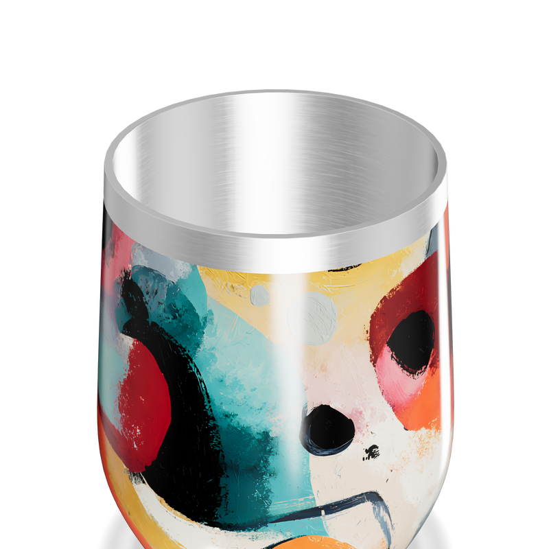 Copo Térmico Slim - Abstrato Colorido Inox