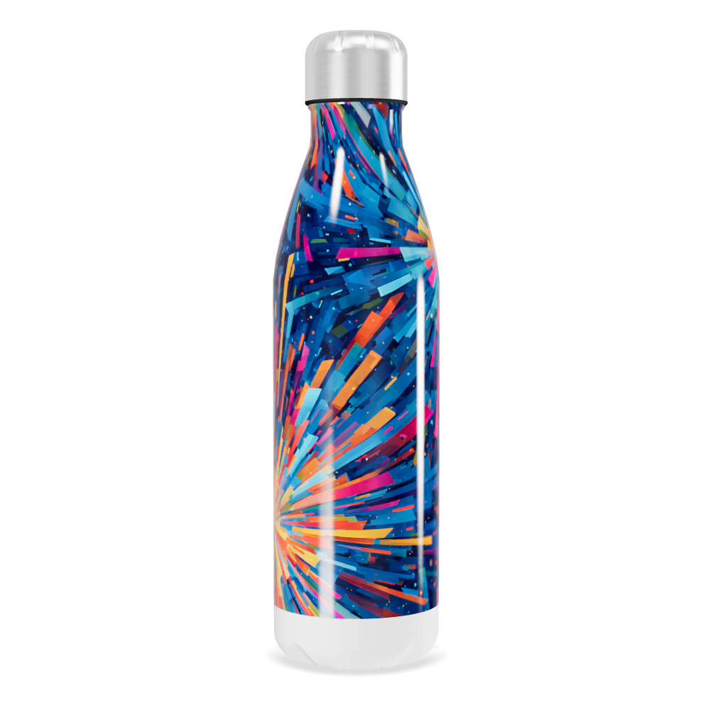 Garrafa Inox - Estampa Colorida Abstrata