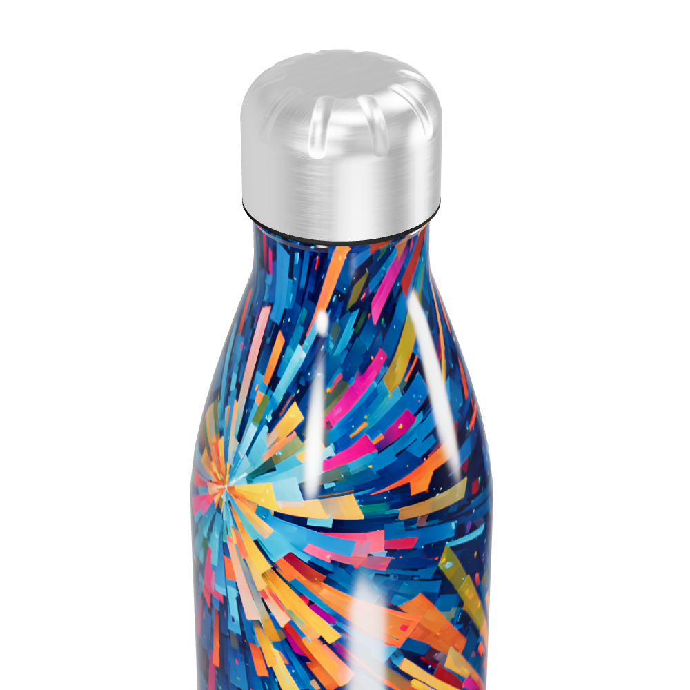 Garrafa Inox - Estampa Colorida Abstrata