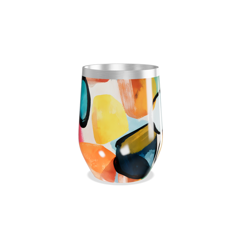 Copo Térmico Slim - Estampado Colorido Aço Inox