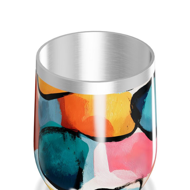 Copo Térmico Slim - Estampado Colorido Aço Inox