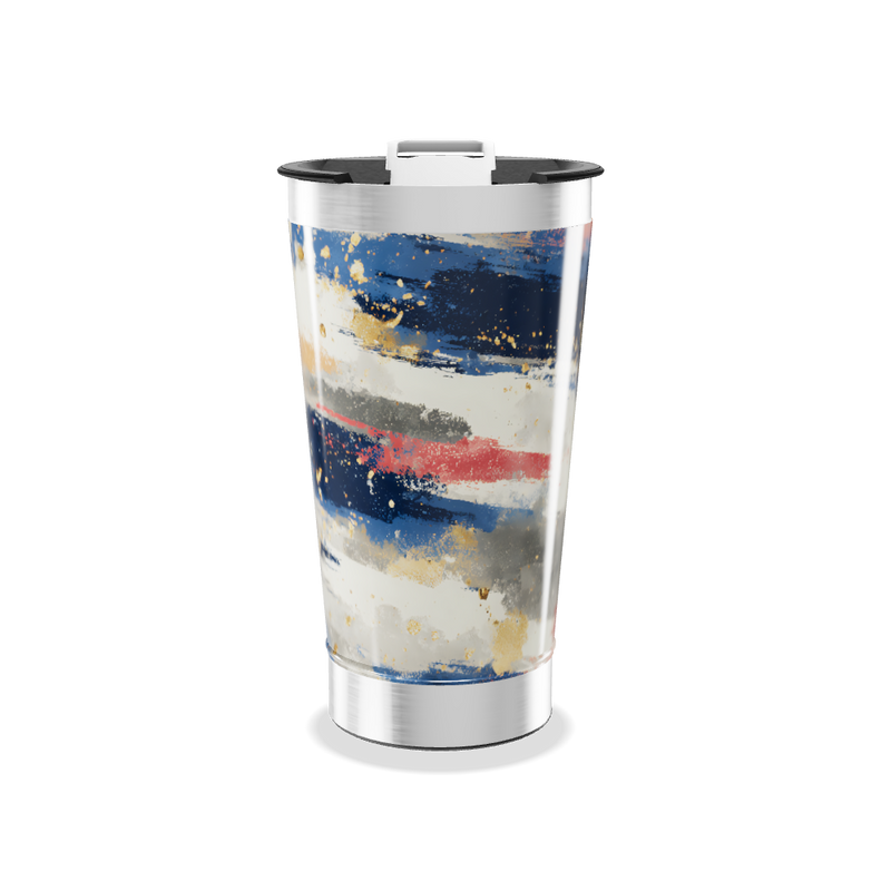 Copo Térmico - Estampa Abstrata Colorida