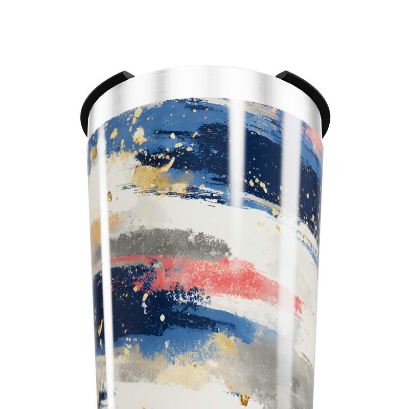 Copo Térmico - Estampa Abstrata Colorida