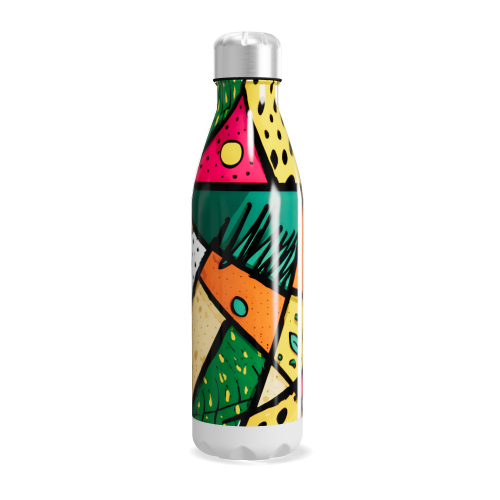 Garrafa Inox - Estampa Colorida Abstrata