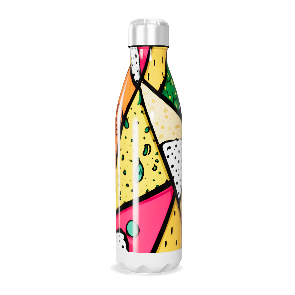 Garrafa Inox - Estampa Colorida Abstrata