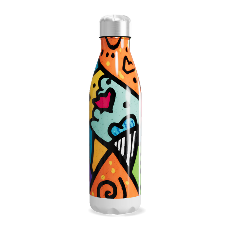Garrafa Inox - Estampa Colorida Abstrata