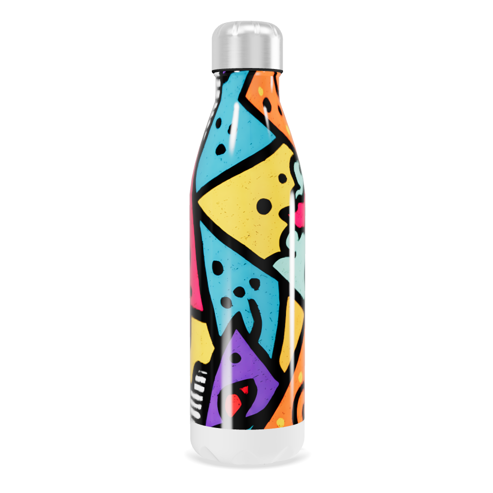 Garrafa Inox - Estampa Colorida Abstrata