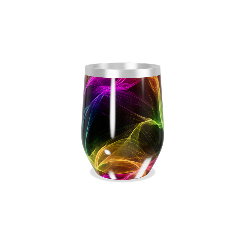 Copo Térmico Slim - Colorido Abstrato Inox