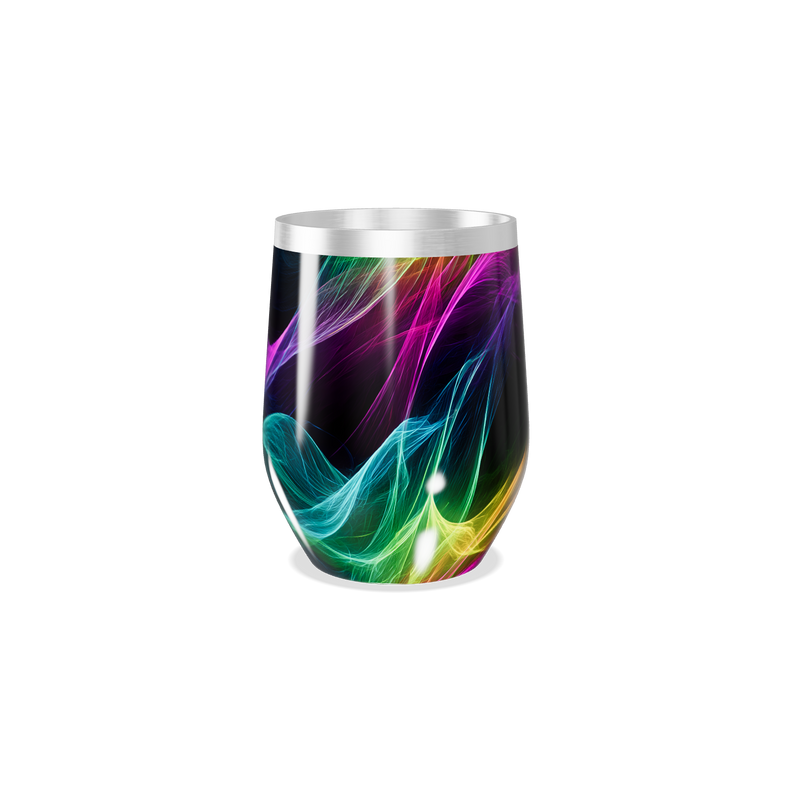 Copo Térmico Slim - Colorido Abstrato Inox