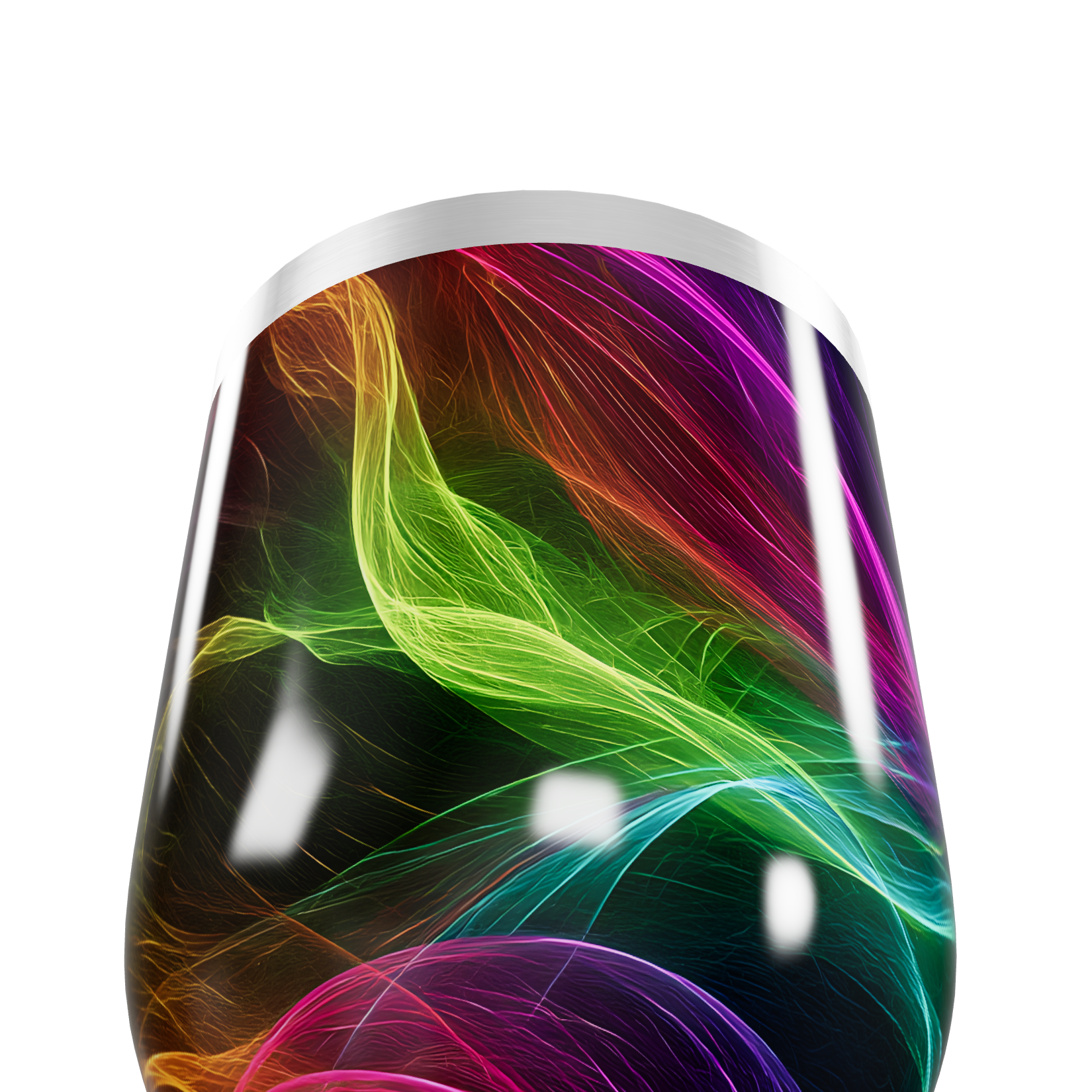 Copo Térmico Slim - Colorido Abstrato Inox