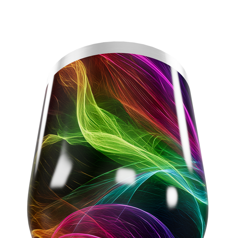 Copo Térmico Slim - Colorido Abstrato Inox