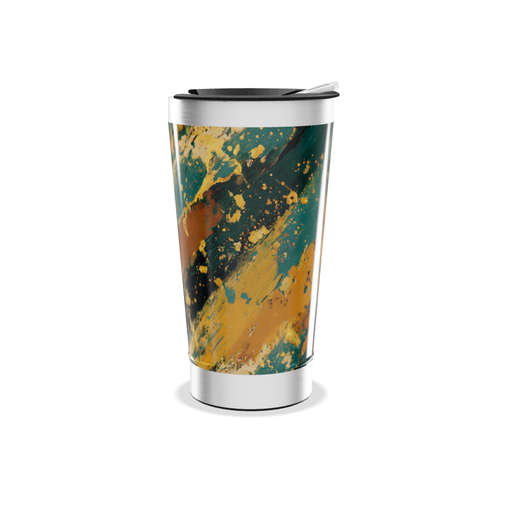 Copo Térmico - Estampa Abstrata Colorida