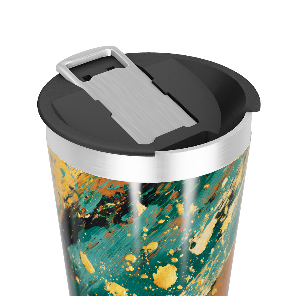 Copo Térmico - Estampa Abstrata Colorida