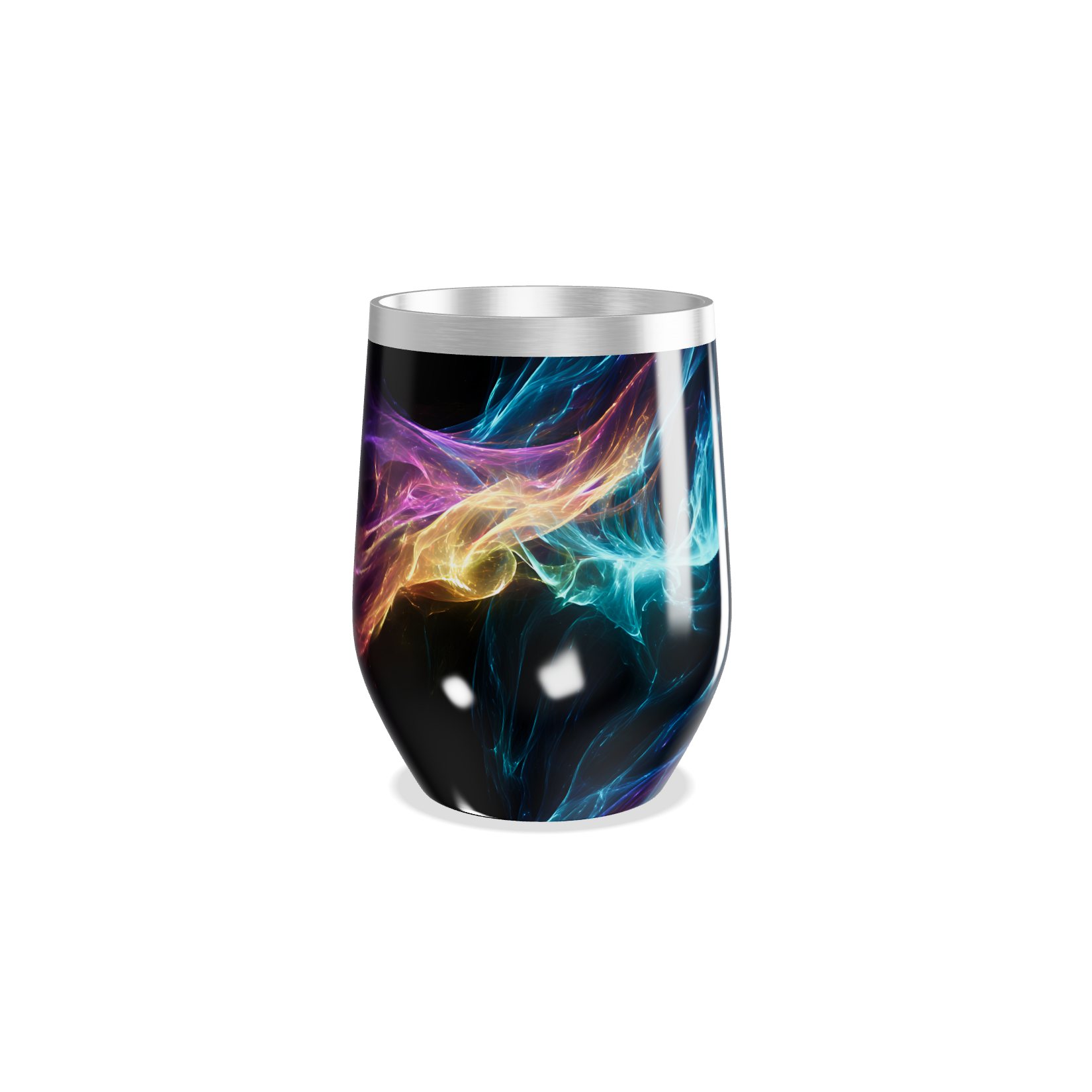 Copo Térmico Slim - Estampa Abstrata Colorida