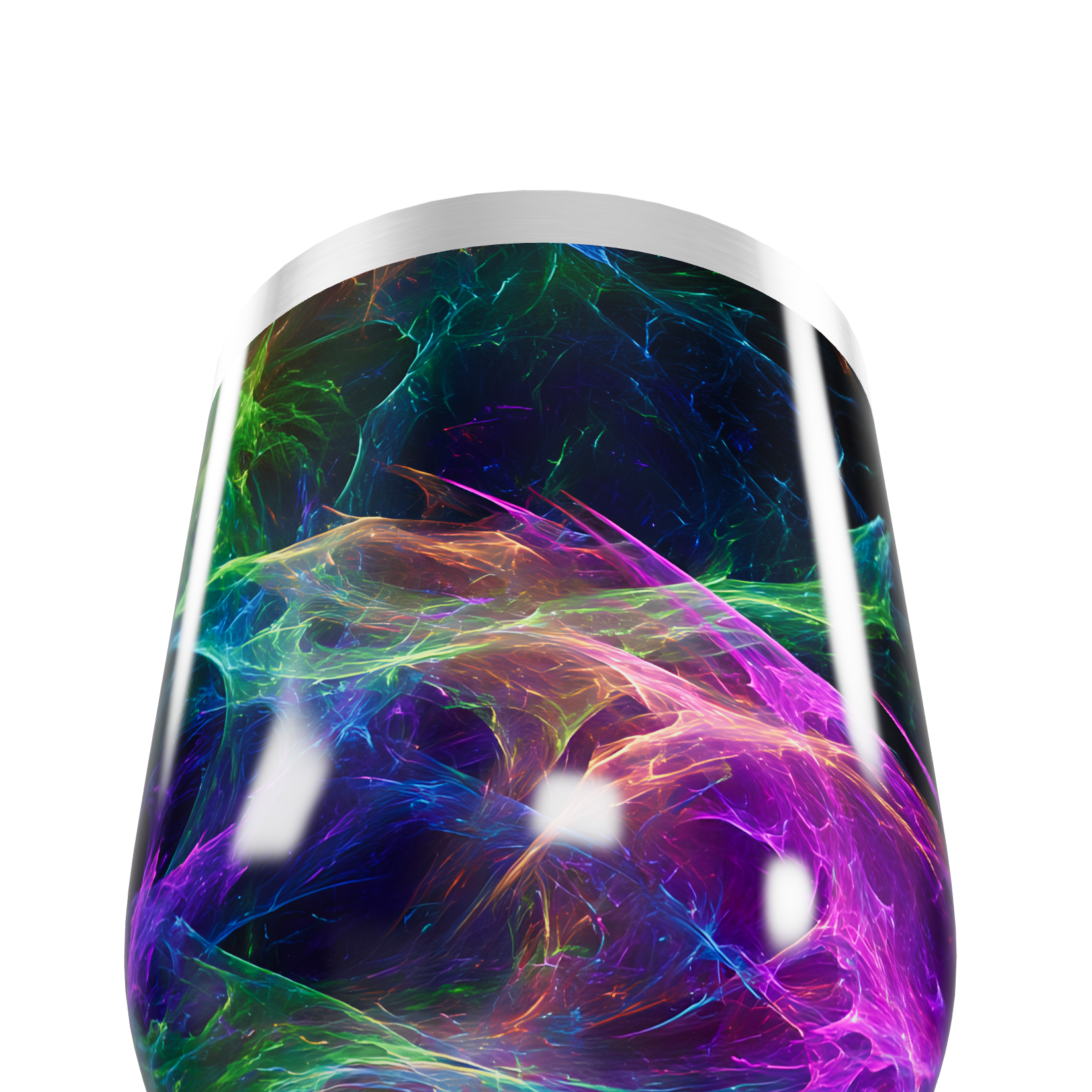 Copo Térmico Slim - Efeito arco-íris vibrante