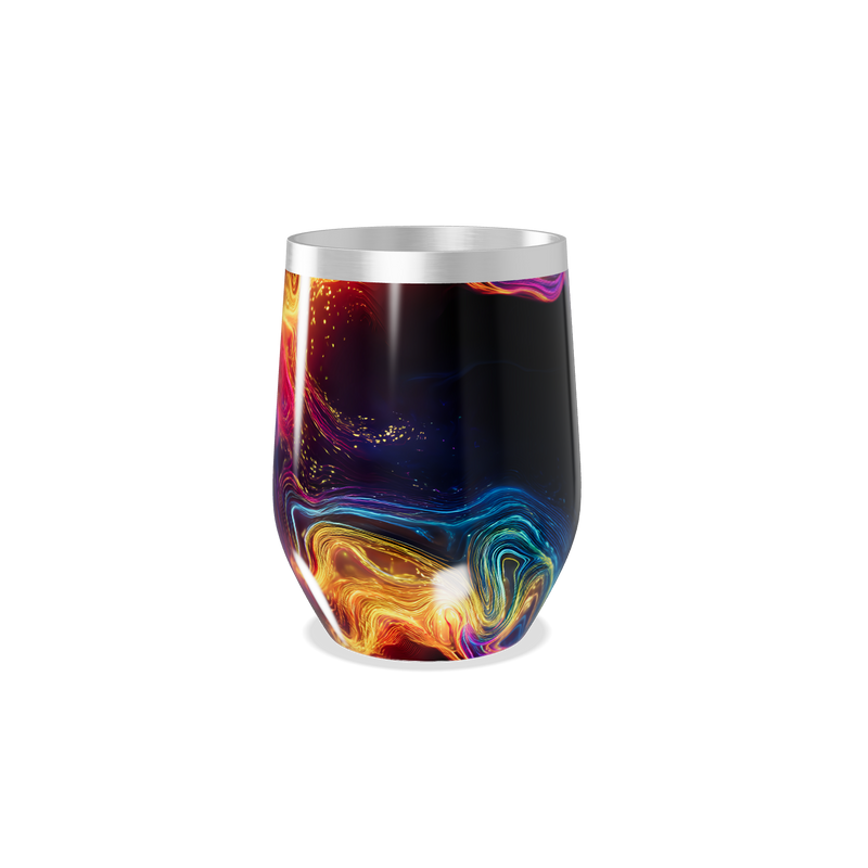 Copo Térmico Slim - Arte Abstrata Colorida