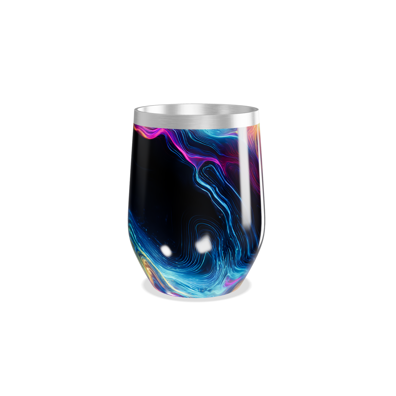 Copo Térmico Slim - Arte Abstrata Colorida