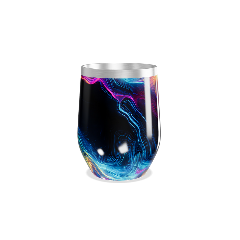 Copo Térmico Slim - Arte Abstrata Colorida